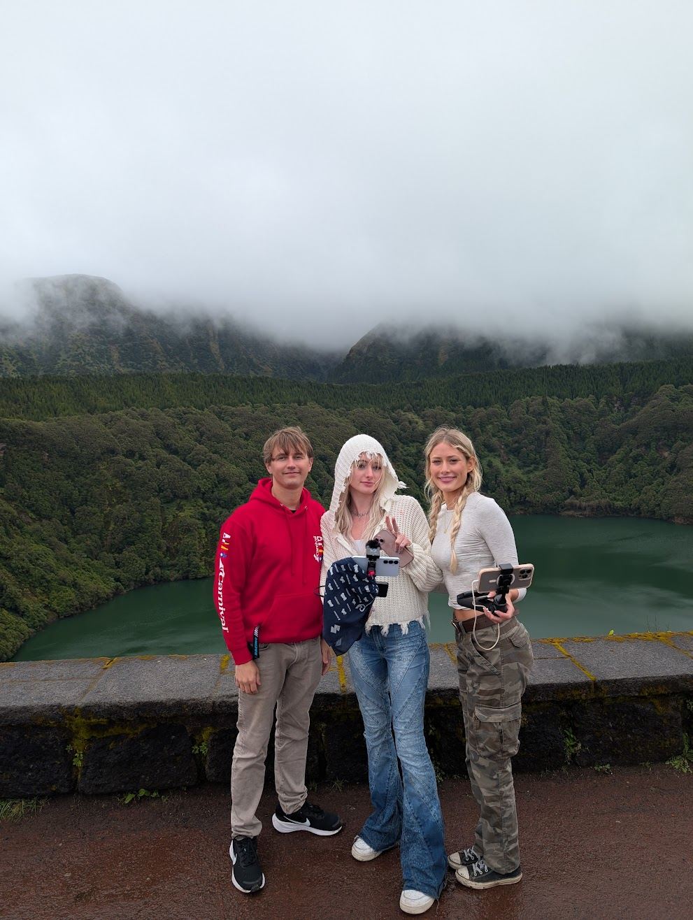 Azores volcanic crater with AdrianahLee and madiee