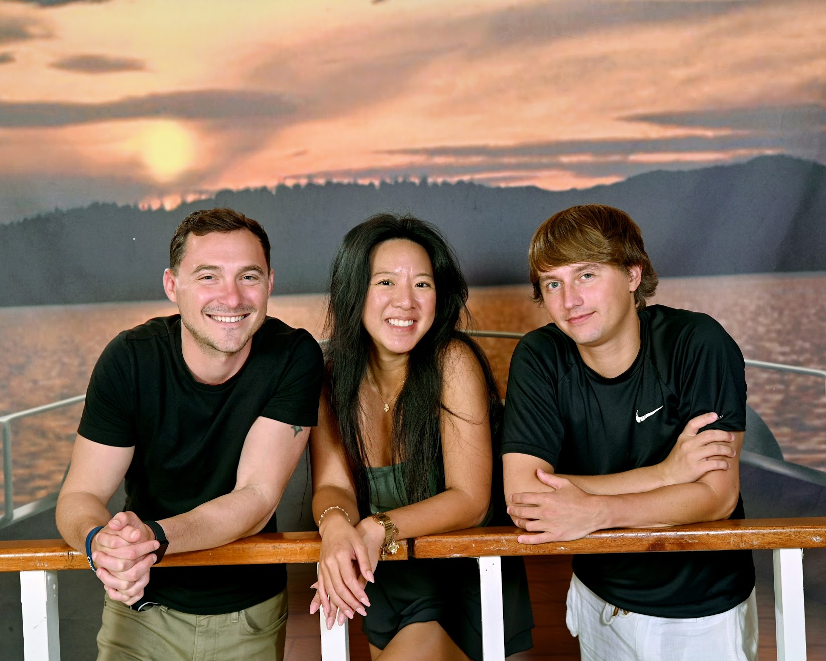 Cruise sunset with Michael and Sharon