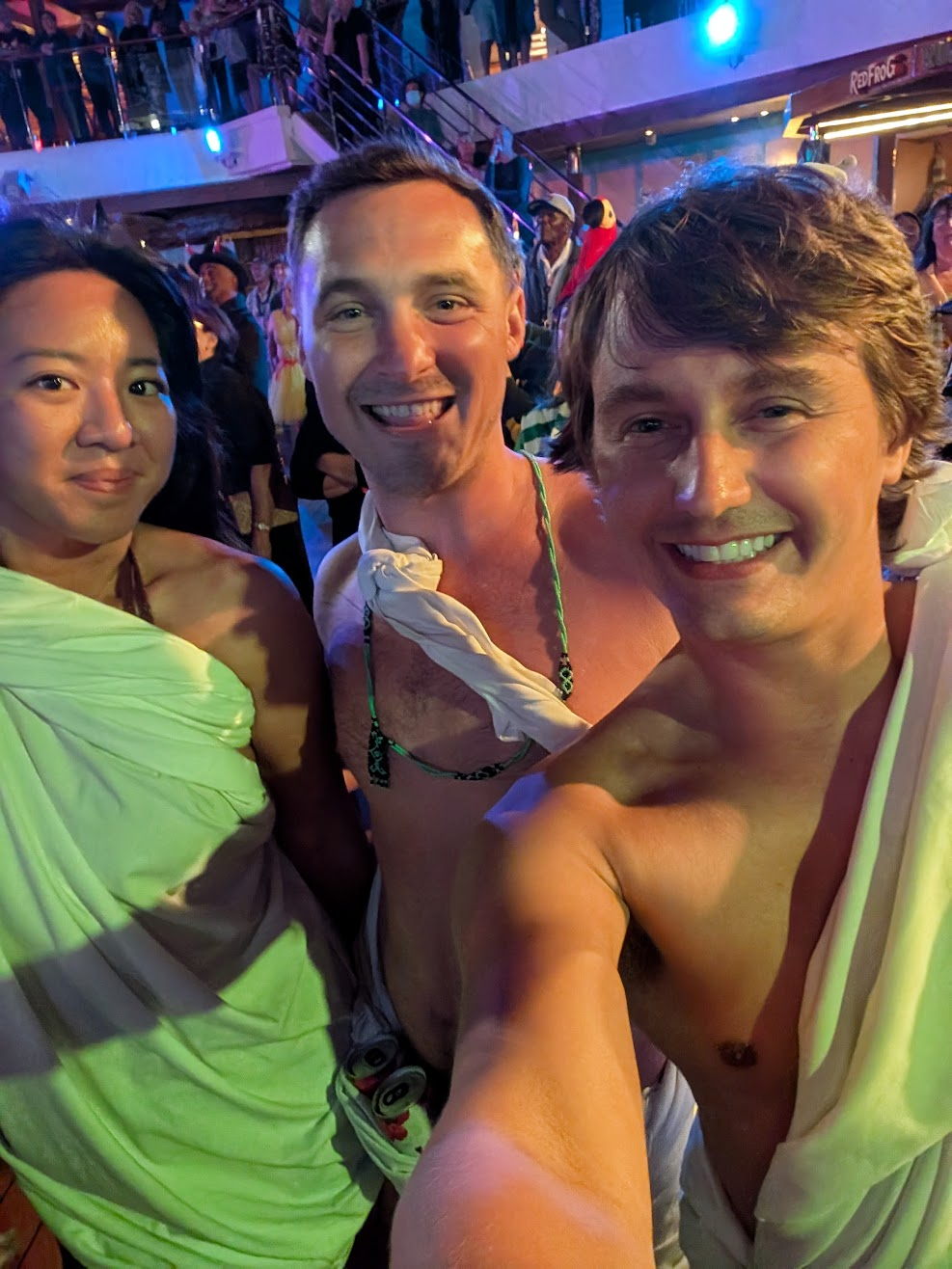 Halloween toga party on Carnival Panorama