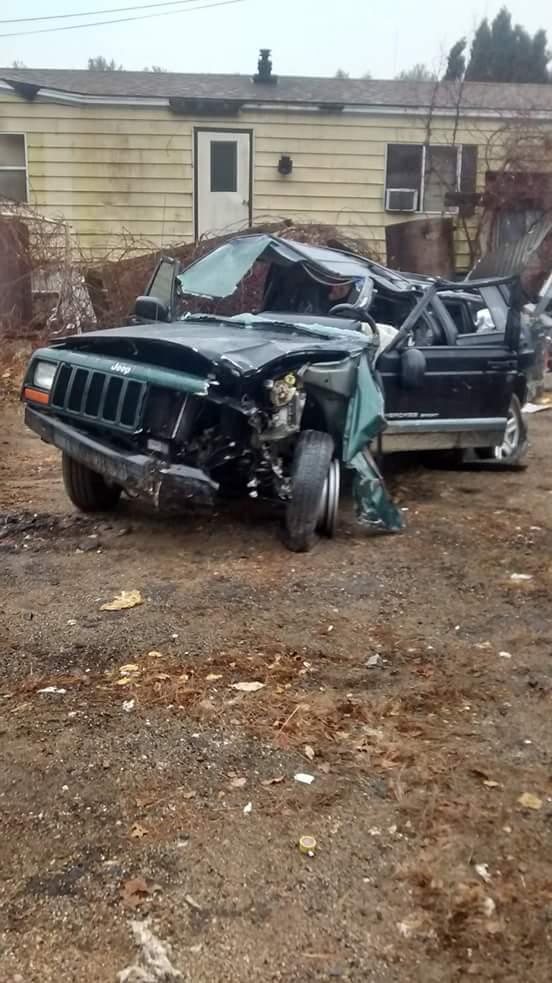 The barrel-rolled Jeep