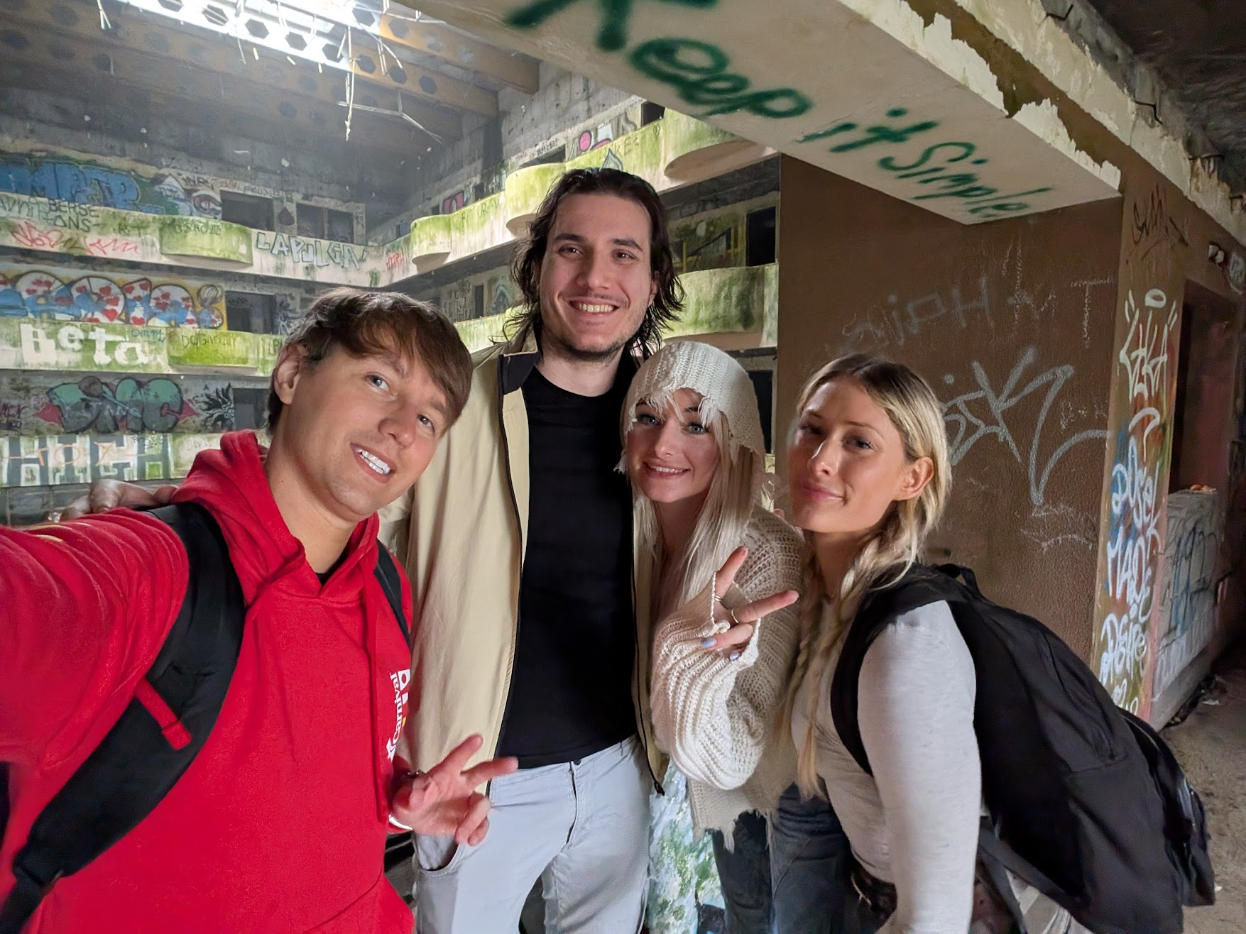 Group photo with AdrianahLee, madiee, and Manuel